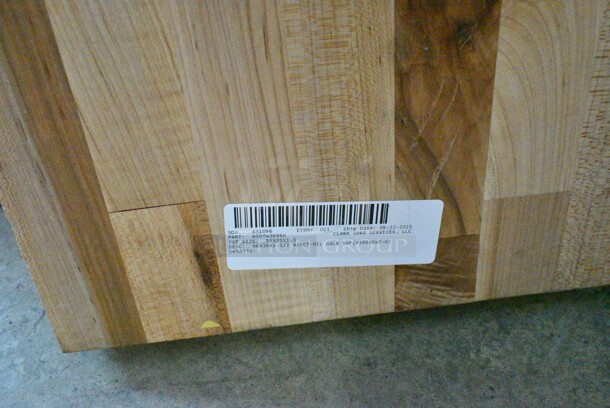 3 BRAND NEW SCRATCH AND DENT! Regency Butcher Block Tabletops; Regency 600TW3060G, Regency 600TW3696G. 3 Times Your Bid!  - Image 8 of 8