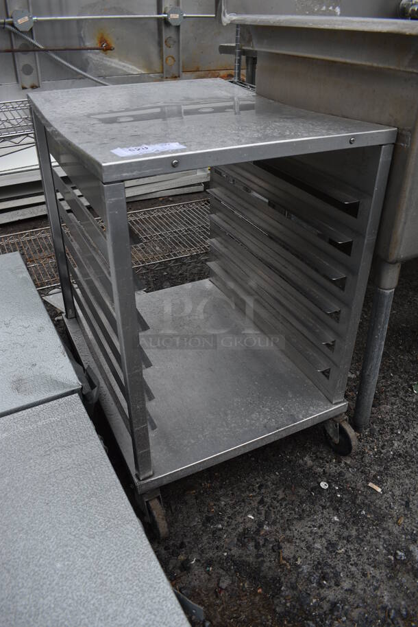 Metal Commercial Pan Transport Rack on Commercial Casters. 21x27x31 - Image 2 of 3
