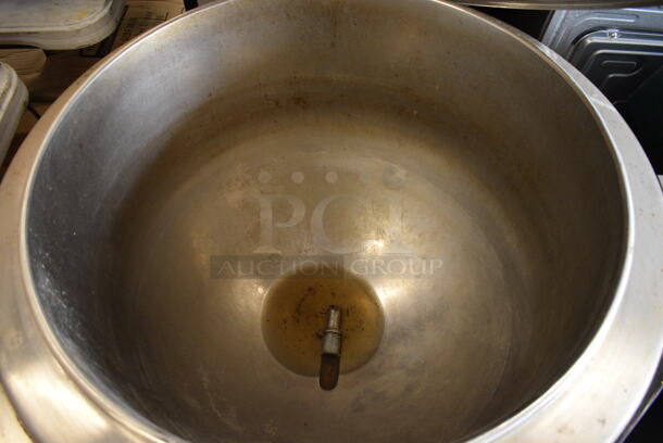 Groen Model EE-40 Stainless Steel Commercial Floor Style Natural Gas Powered 40 Gallon Steam Kettle. 38x40x40 - Image 5 of 6
