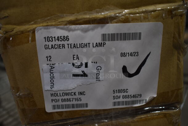 2 Boxes of 6 BRAND NEW! Hollowick 5180SC Glacier™ Tealight Lamp for HD8 Fuel Cell. 2 Times Your Bid! - Image 7 of 7