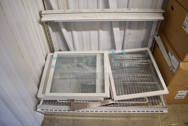 BRAND NEW SCRATCH AND DENT! White Metal Deli Display Case Merchandiser. See Pictures For Damage.  - Image 2 of 9