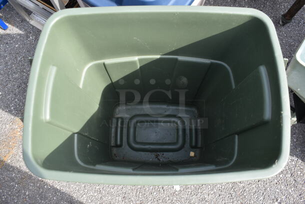 ALL ONE MONEY! Lot of Gray Poly Bin w. blue Lid and Green Poly Bin! - Image 6 of 7