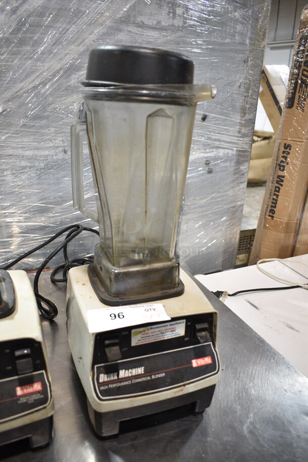 2 Vita-Mix Metal Commercial Countertop Blender Bases w/ 1 Poly Blender Pitcher. 2 Times Your Bid! Tested and Working! - Image 2 of 7