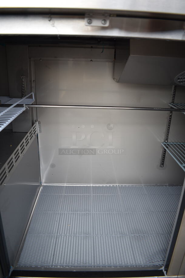 BRAND NEW SCRATCH AND DENT! 2023 Avantco 178UDD4CTS Stainless Steel Kegerator / Beer Dispenser with (2) Double Tap Tower and Club Top - (4) 1/2 Keg Capacity. 115 Volts, 1 Phase. Tested and Working! - Image 9 of 10
