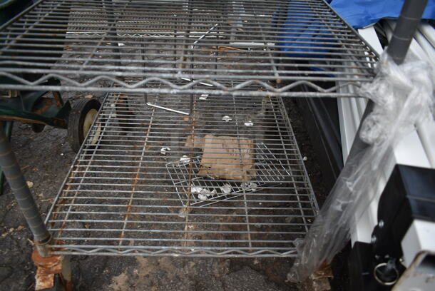 Stainless Steel Table w/ 2 Wire Under Shelves on Commercial Casters. - Image 4 of 4