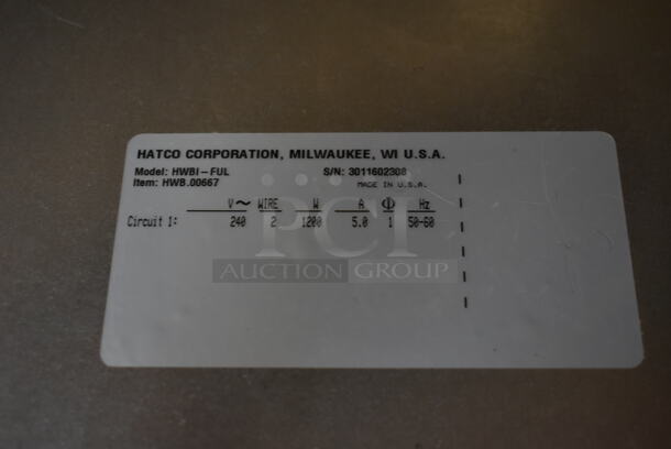 BRAND NEW SCRATCH AND DENT! Hatco HWBI-FUL Stainless Steel Commercial Drop In Food Warmer. 240 Volts, 1 Phase. - Image 6 of 7