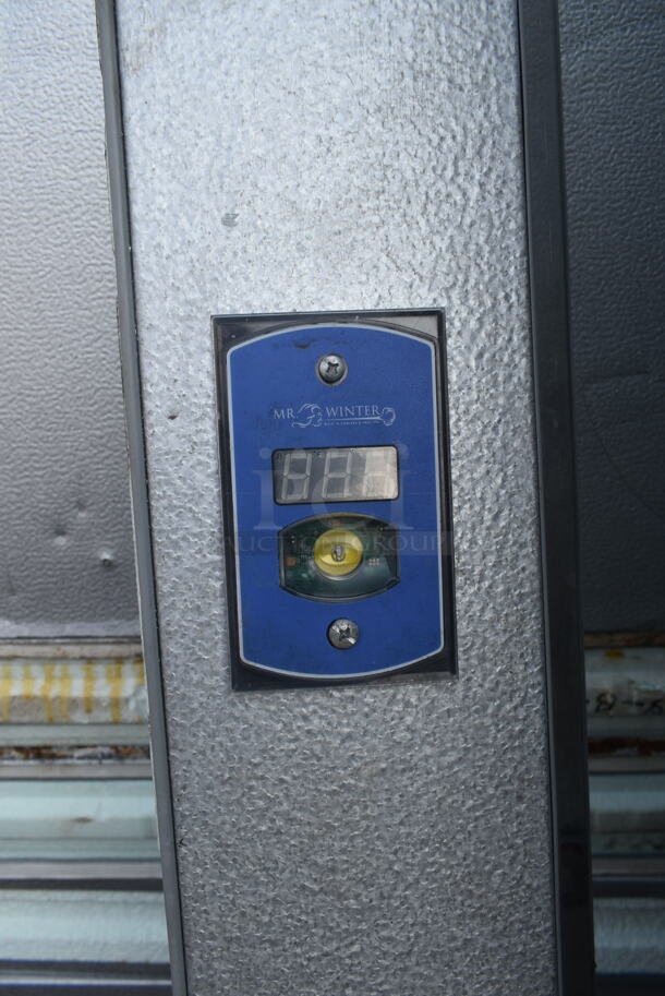 2 6'x8' Mr Winter Walk In Boxes - 1 Cooler and 1 Freezer w/ QTAJA7494ZXD-WC 200-230 Volt Compressor, QTAVA2490ZXN WC 220 Volt Compressor, Eagle EVWAL090B 230 Volt, 1 Phase Evaporator Fan and Eagle EVWEL090B 230 Volt, 1 Phase Evaporator Fan. Freezer Box Has a Floor, Cooler Box Does Not Have a Floor. 2 Times Your Bid! Picture of the Units Before Removal Is Included In the Listing. - Image 11 of 12