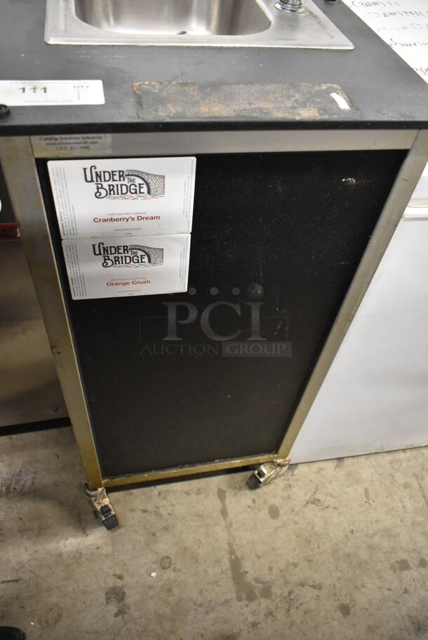 Portable Single Bay Sink w/ Faucet on Commercial Casters. Bay 10x12x5 - Image 4 of 5