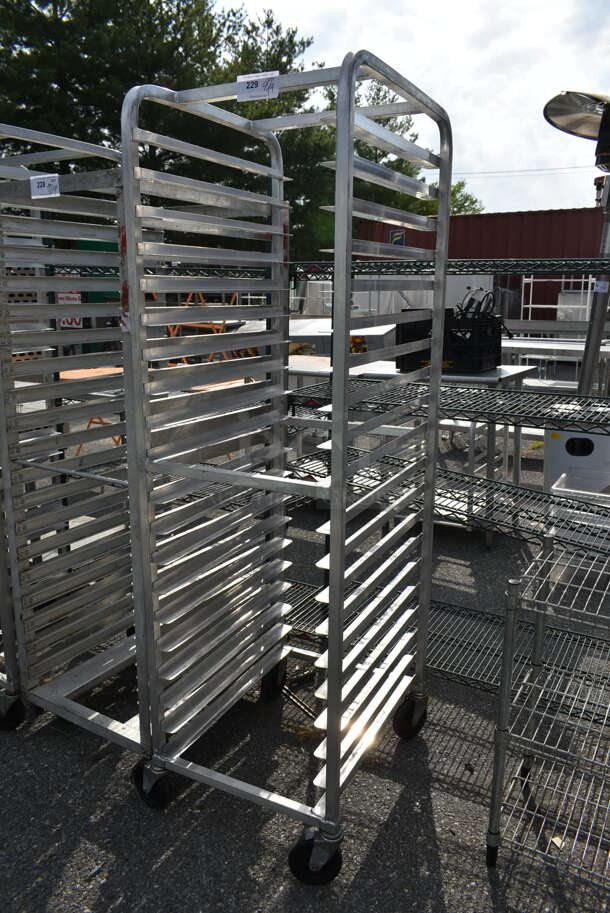 Metal Commercial Pan Transport Rack on Commercial Casters. - Image 2 of 2