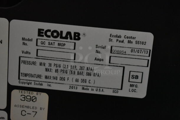 BRAND NEW IN BOX! Ecolab QC SAT MOP Ultra Concentrate Dispensing System. Goes GREAT w/ Lot 31. - Image 8 of 8