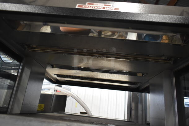 Custom Deli's Inc Metal Commercial 2 Tier Warming Display Case on Commercial Casters. 120-208 Volts, 1 Phase. - Image 6 of 7