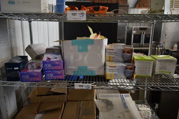 ALL ONE MONEY! Tier Lot of 6 Boxes of Gloves and 12 Boxes of Crosstex Face Masks - Image 1 of 4