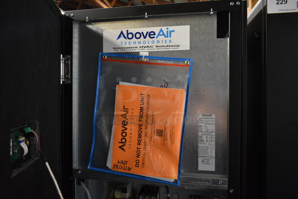 BRAND NEW SCRATCH AND DENT! Above Air MCC-036X-4-000-EC-UF0-CV-4R-2X2 Metal Commercial Vertical Floor Mounted Water Chiller. Goes Great w/ Lots 159 and 160! 460 Volts, 3 Phase.  - Image 6 of 10