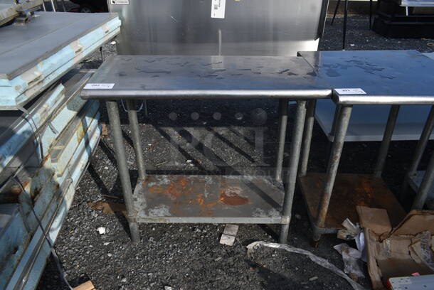 Stainless Steel Commercial Table w/ Under Shelf. - Image 1 of 4