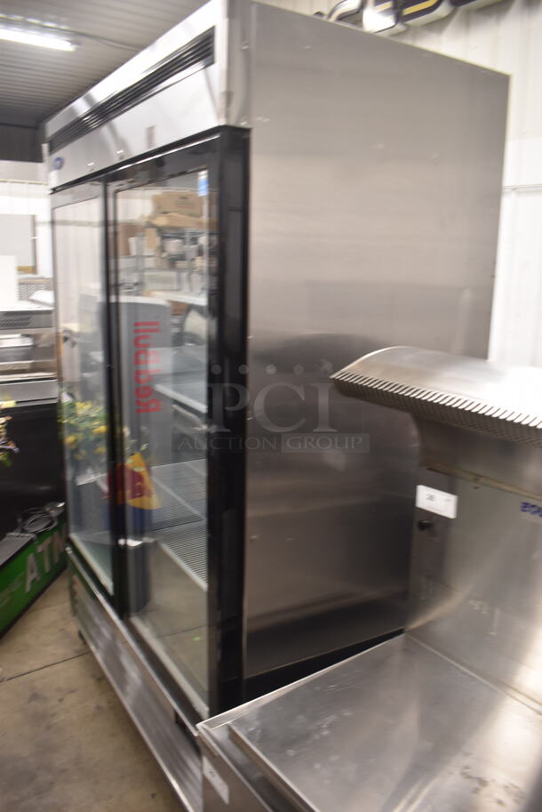 2022 Atosa MCF8707GR Commercial Stainless Steel 2-Door Merchandiser Cooler With Polycoated Shelves. 115V, 1 Phase. Tested and Working! - Image 2 of 5