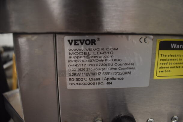 Vevor LD-610 Commercial Stainless Steel Countertop Griddle. 110V. Tested and Working! - Image 4 of 4