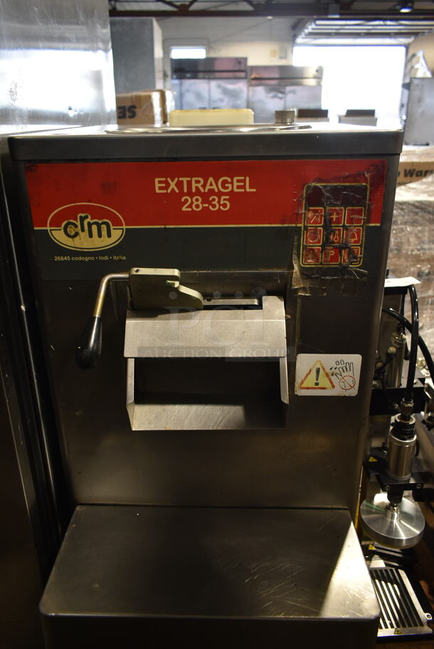 CRM EX28-35A Stainless Steel Commercial Floor Style Air Cooled Batch Freezer on commercial Casters. 220 Volts, 3 Phase. - Image 3 of 7