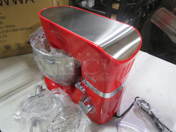 One Powwa Stand Mixer With Bowl, Guard, Whip, Hook And Paddle. #SM-1503H - Image 4 of 4
