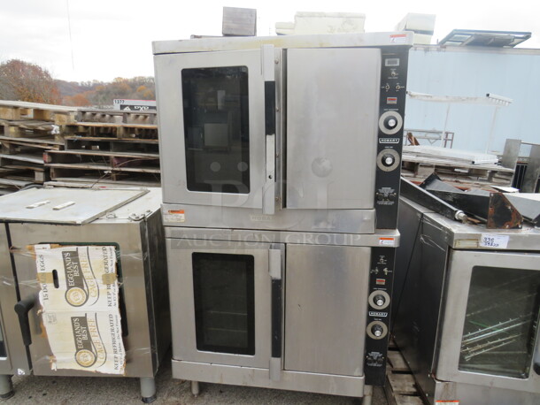 One Hobart Double Stack Electric Convection Oven. Unable To Test. 38X38X66