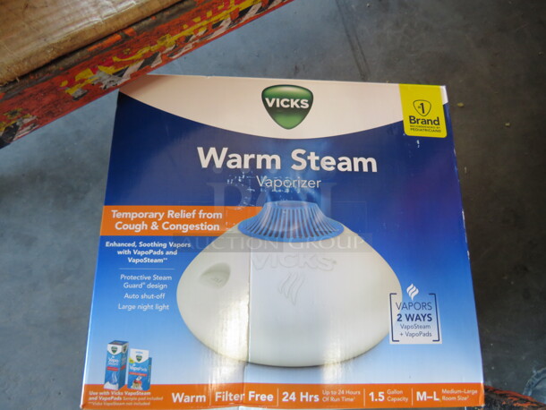 One Vicks Warm Steam Vaporizer.