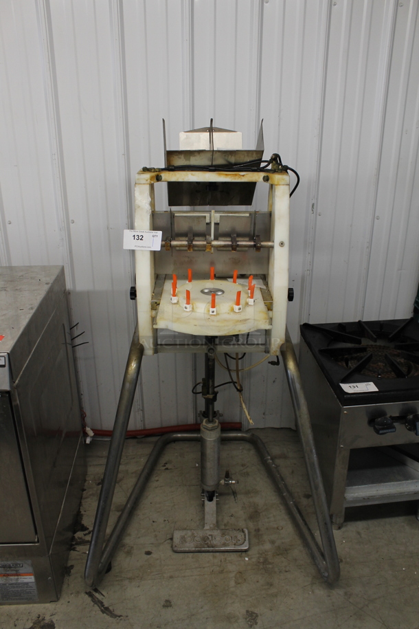 Food Tools CS-1A Metal Commercial Floor Style Cake / Pie Slicer - Image 1 of 3