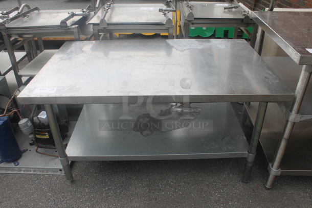 Stainless Steel Commercial Equipment Stand w/ Metal Under Shelf. - Image 1 of 5
