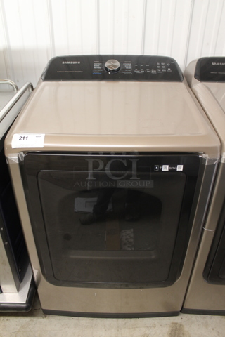 BRAND NEW SCRATCH AND DENT! 2022 Samsung DVG52A5500C Metal Gas Powered Front Load Dryer. 20,000 BTU.