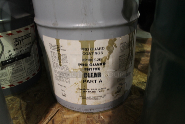 ALL ONE MONEY! PALLET LOT of Various Barrels Including 6411 Equipment Enamel, Tint-ayd EP 30-43 Light Lemon Yellow Oxide, Butt Putty Epoxy Crack Filler. BUYER MUST REMOVE. - Image 8 of 8