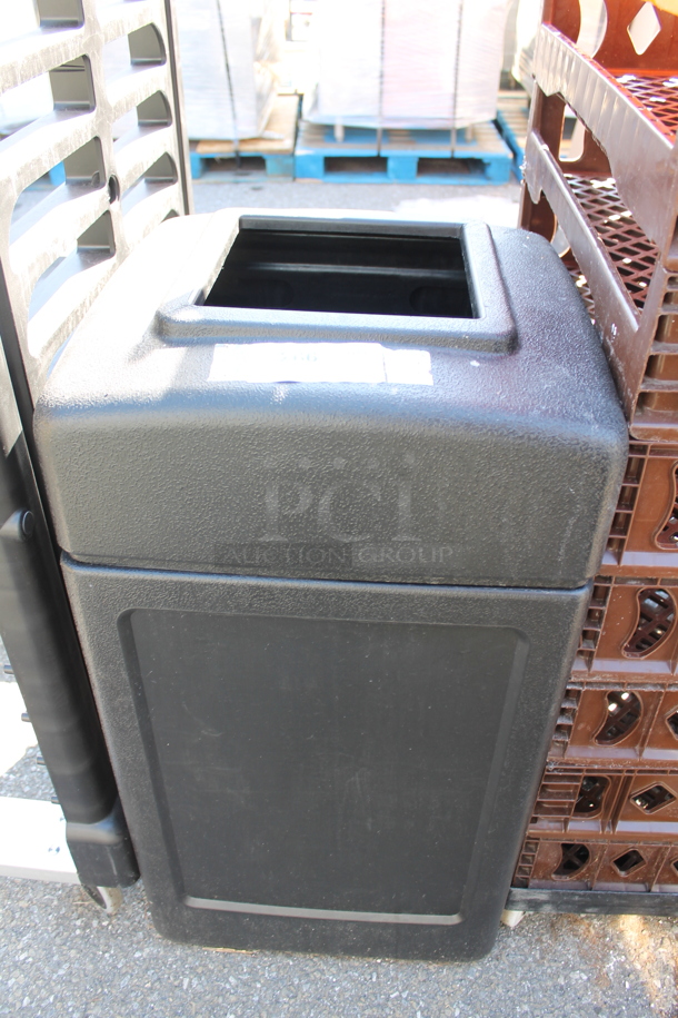 Black Poly Trash Can Shell. - Image 1 of 2