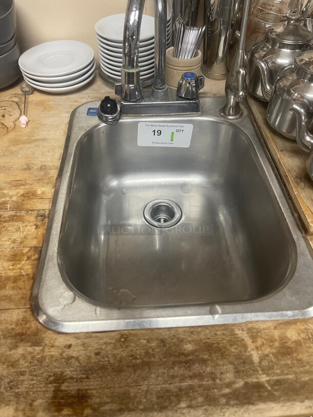 Clean! Commercial Stainless Steel Hand Sink NSF Built In with Faucet