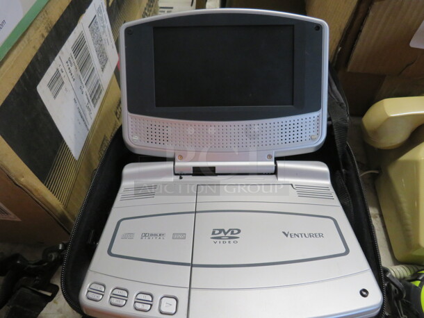 One Venturer Portable DVD Player With Car Charger, And A Sound FX Case. - Image 1 of 2