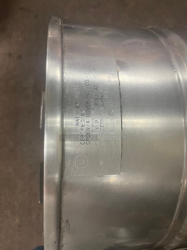 Working! Groen 10 Gal. Commercial Steam Kettle Electric 220 Volt 3 Phase NSF Tested and Working!  - Image 9 of 9