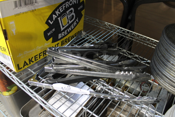 ALL ONE MONEY! Lot of 8 Metal Tongs - Image 3 of 3