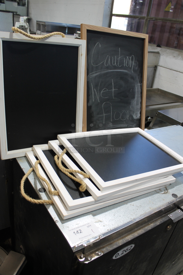 ALL ONE MONEY! Two Tier Lot of Various Items Including Metal Decorations and Black Board Signs - Image 4 of 6