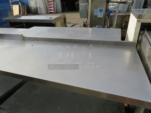 One Stainless Steel Table With Under Shelf And Back Splash. 60X30X37 - Image 2 of 2
