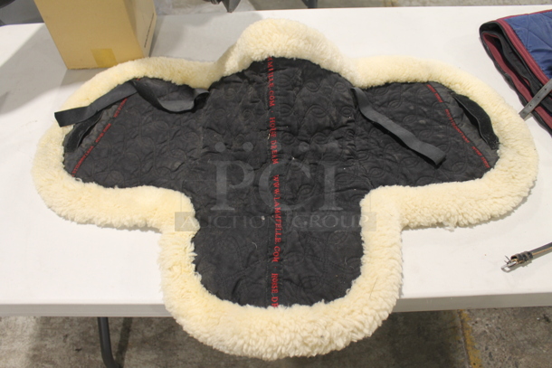 ALL ONE MONEY! Black Leather G Passier and Son PS-BAUM Size 17.5 Saddle, Lammfelle Saddle Pad w/ Case and Rhinestone Bridle and Logic Girth! - Image 9 of 12