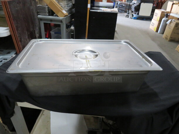 One Full Size 6 Inch Deep Hotel Pan With Lid. - Image 1 of 1