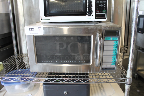 2022 Sharp R-21LVF Stainless Steel Countertop Microwave Oven. 120 Volts, 1 Phase.  - Image 1 of 5