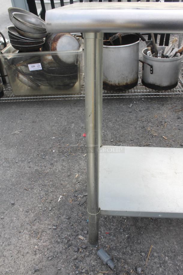 Stainless Steel Table w/ Undershelf - Image 4 of 5