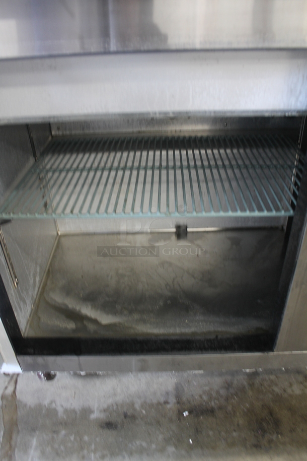 2015 Leader ESLM60S/C Stainless Steel Commercial Sandwich Salad Prep Table Bain Marie Mega Top on Commercial Casters. 115 Volts, 1 Phase. Tested and Does Not Power On - Image 5 of 8