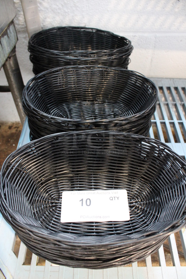 18 Black Bread Baskets. 10x7x3. 18 Times Your Bid! - Image 2 of 3