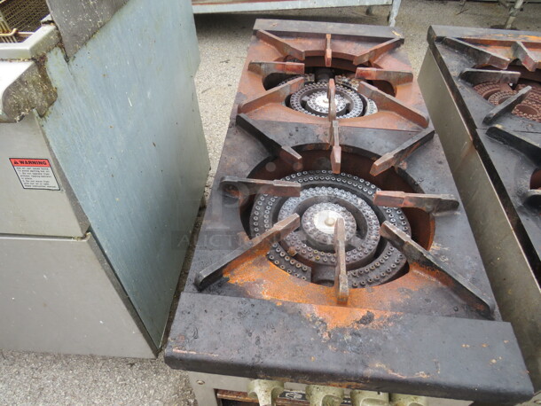 One Natural Gas 2 Burner Range With Under Storage. 18X43X24 - Image 2 of 2