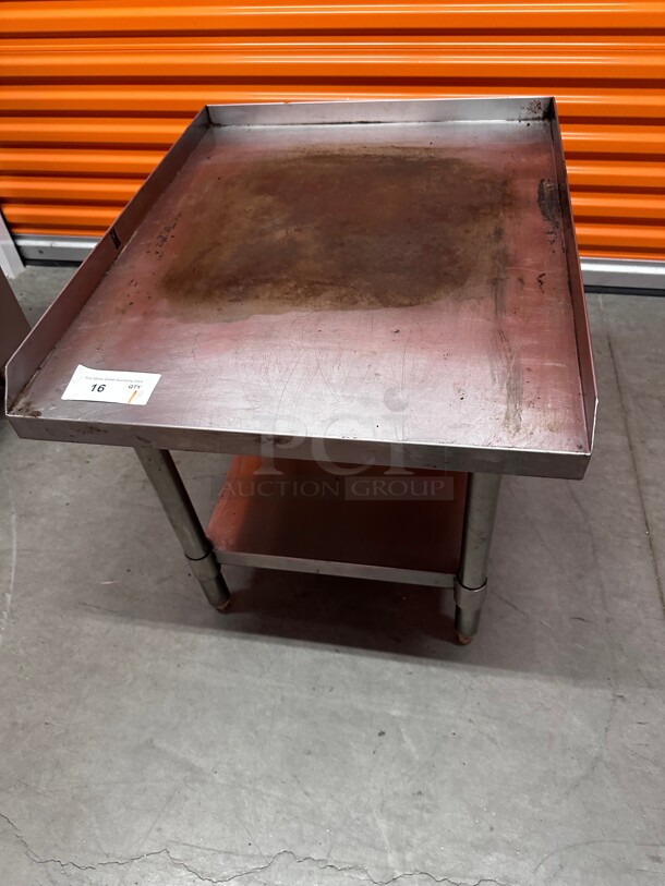 Clean! 24 Inch Stainless Steel Heavy Duty Commercial Equipment Stand NSF - Image 3 of 4