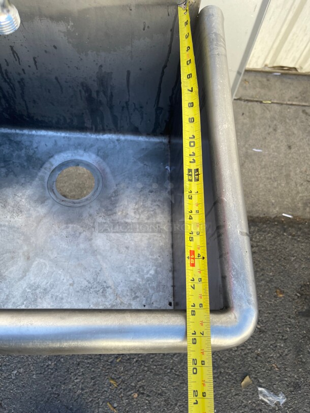 Clean! Commercial Heavy Duty Mop Sink With Faucet NSF  - Image 7 of 8