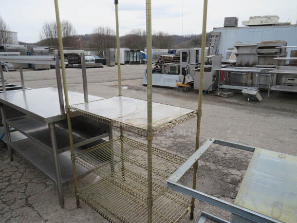 One Metro Shelf With 3 Shelves. 35X24X75 - Image 1 of 1