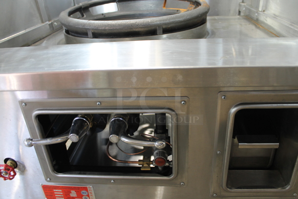 BRAND NEW! L&T Restaurant Equipment CP-101 Stainless Steel Commercial Natural Gas Powered Single Burner Wok Range. 100,000 BTU.  - Image 3 of 8