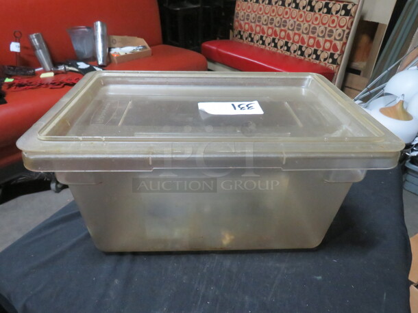One 5 Gallon Food Storage Container With Lid. - Image 1 of 1