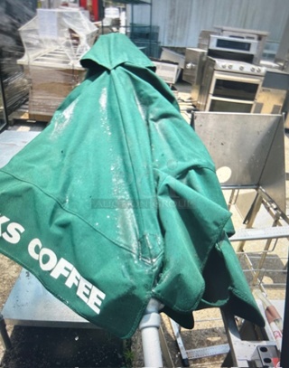 One Starbucks Patio Umbrella.