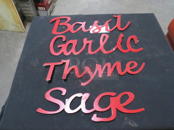 Metal Wall Decor. 4XBID - Image 1 of 1