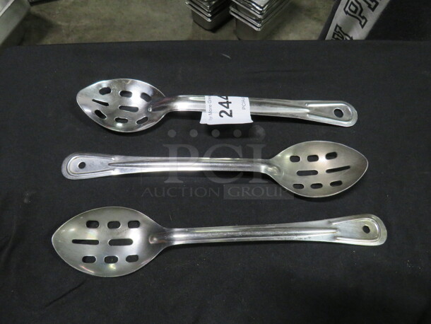 Stainless Steel Slotted Spoon. 3XBID